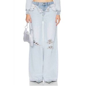 SER.O.YA SAPHIRA JEAN Wide Leg Skylight NWT✨ $298 NEW Sz 26